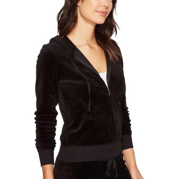 Juicy Couture Robertson Microterry Full Zip Hoodie - Picture 2 of 6